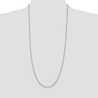 14k White Gold 1.8mm D/C Round Open Link Cable Chain-PEN198-30