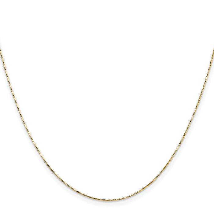 14k .5mm Box with Lobster Clasp Chain-PEN1L-20