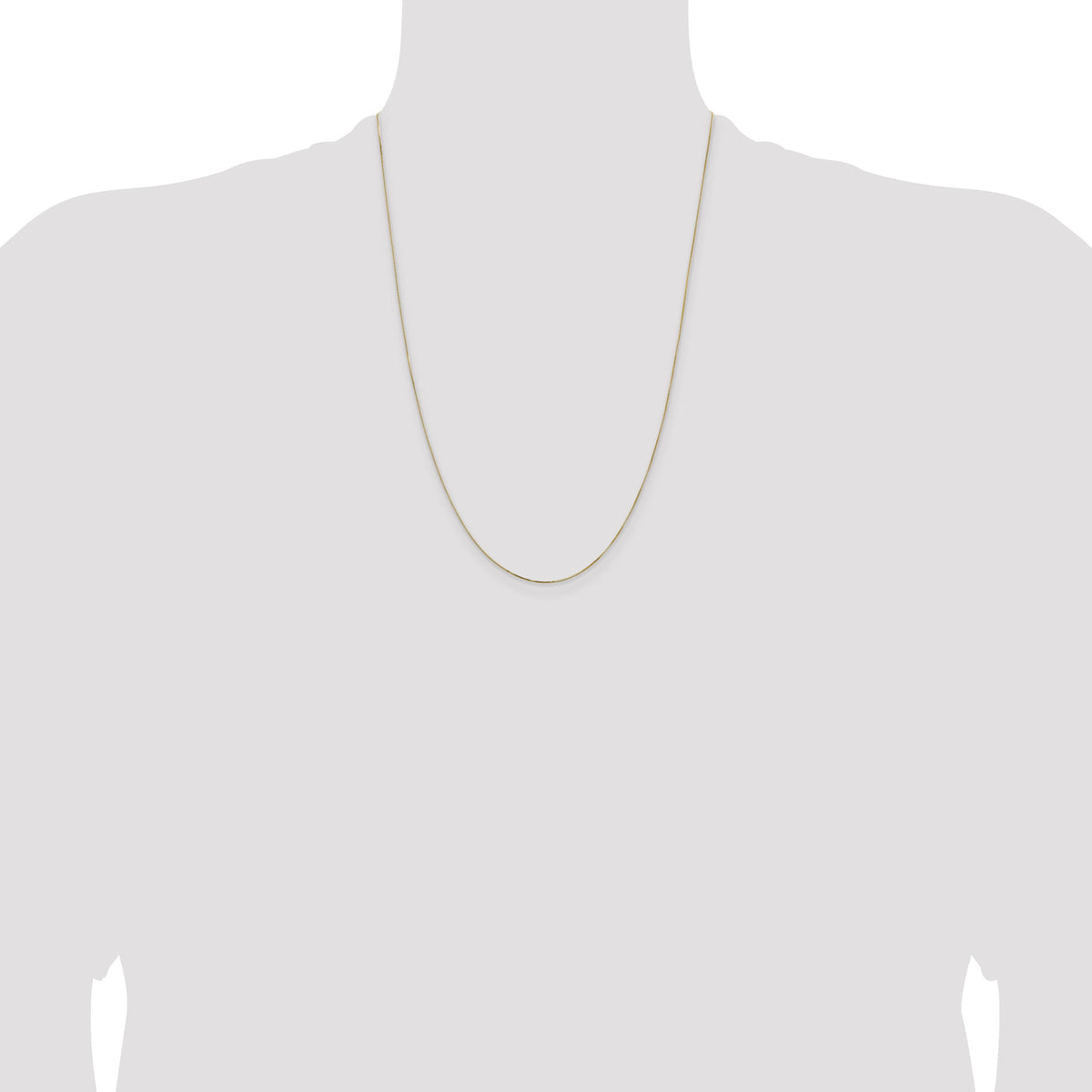 14k .5mm Box with Lobster Clasp Chain-PEN1L-24