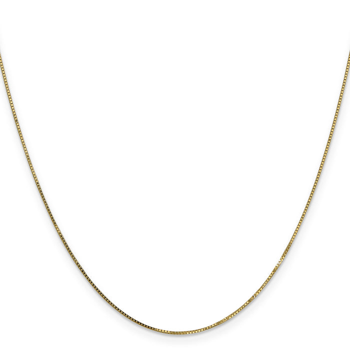 14k .7mm Box with Spring Ring Clasp Chain-PEN2-24