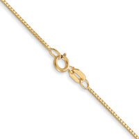 14k .7mm Box with Spring Ring Clasp Chain-PEN2-30