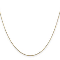 14k .8mm D/C Round Open Link Cable Chain-PEN202-18