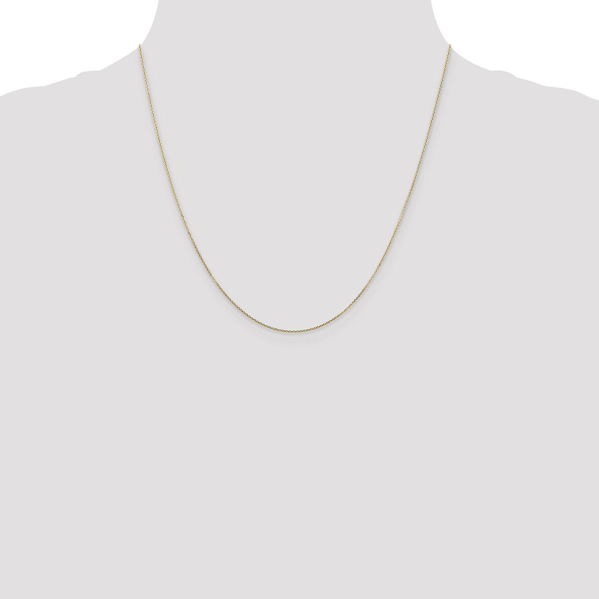 14k .8mm D/C Round Open Link Cable Chain-PEN202-20
