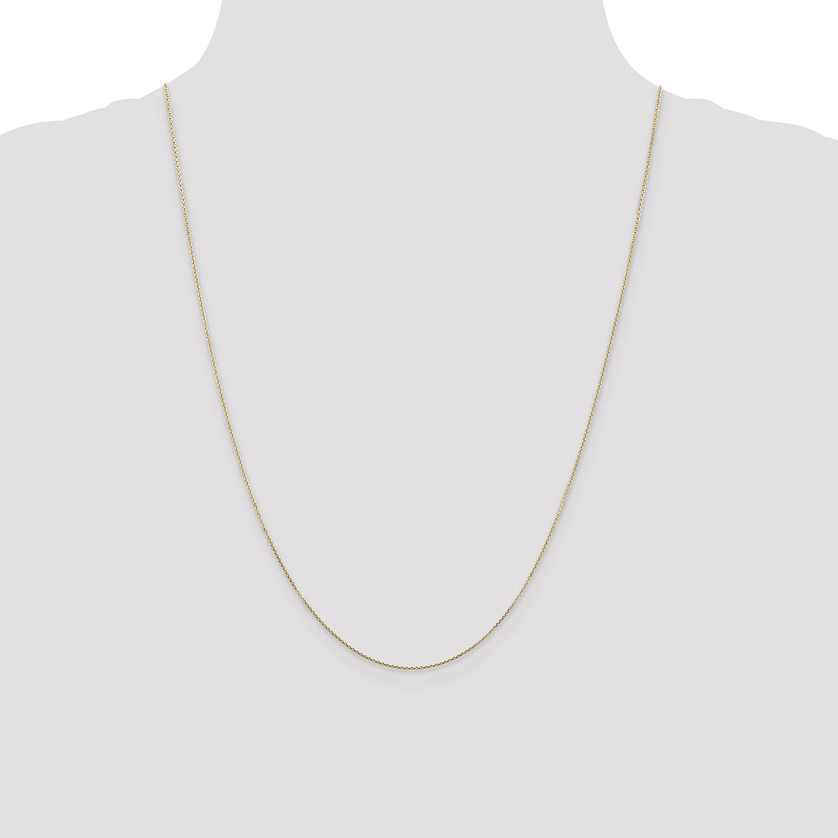 14k .8mm D/C Round Open Link Cable Chain-PEN202-24