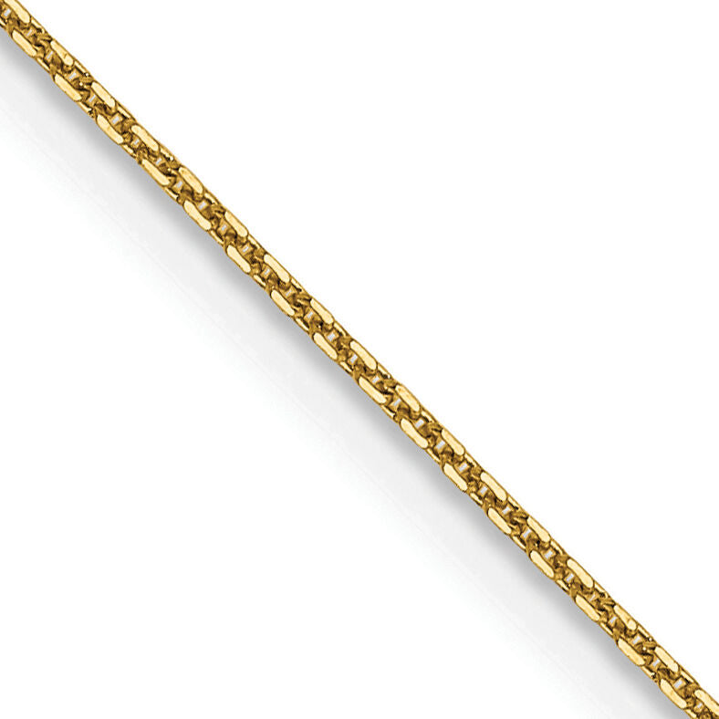 14k .8mm D/C Round Open Link Cable Chain-PEN202-20