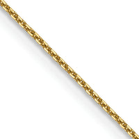 14k .8mm D/C Round Open Link Cable Chain-PEN202-26