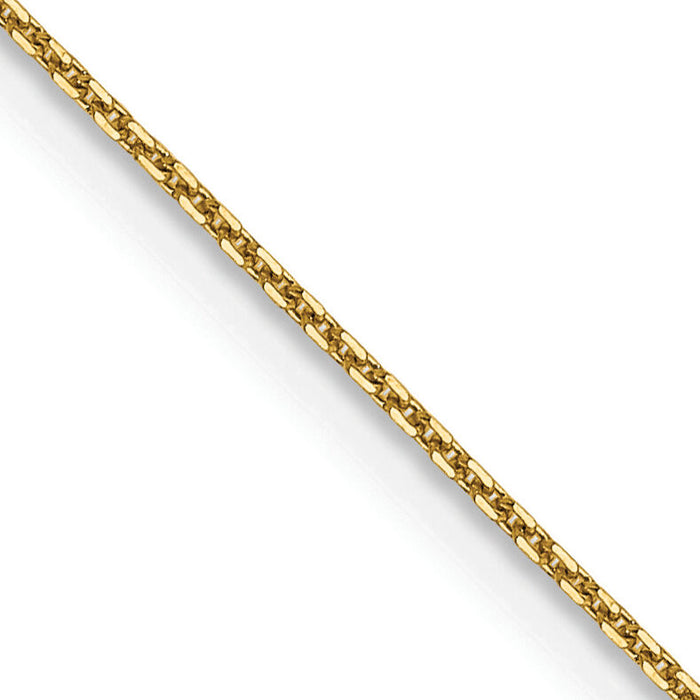 14k .8mm D/C Round Open Link Cable Chain-PEN202-16