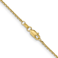 14k 1.4mm D/C Round Open Link Cable Chain-PEN203-30