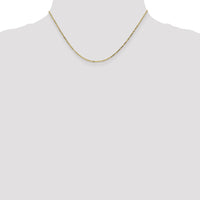 14k 1.4mm D/C Round Open Link Cable Chain-PEN203-16