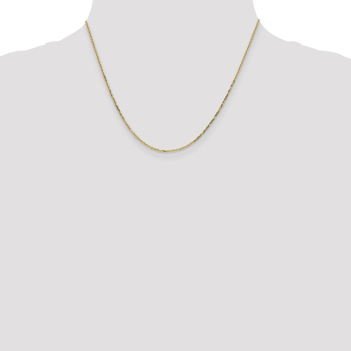 14k 1.4mm D/C Round Open Link Cable Chain-PEN203-18