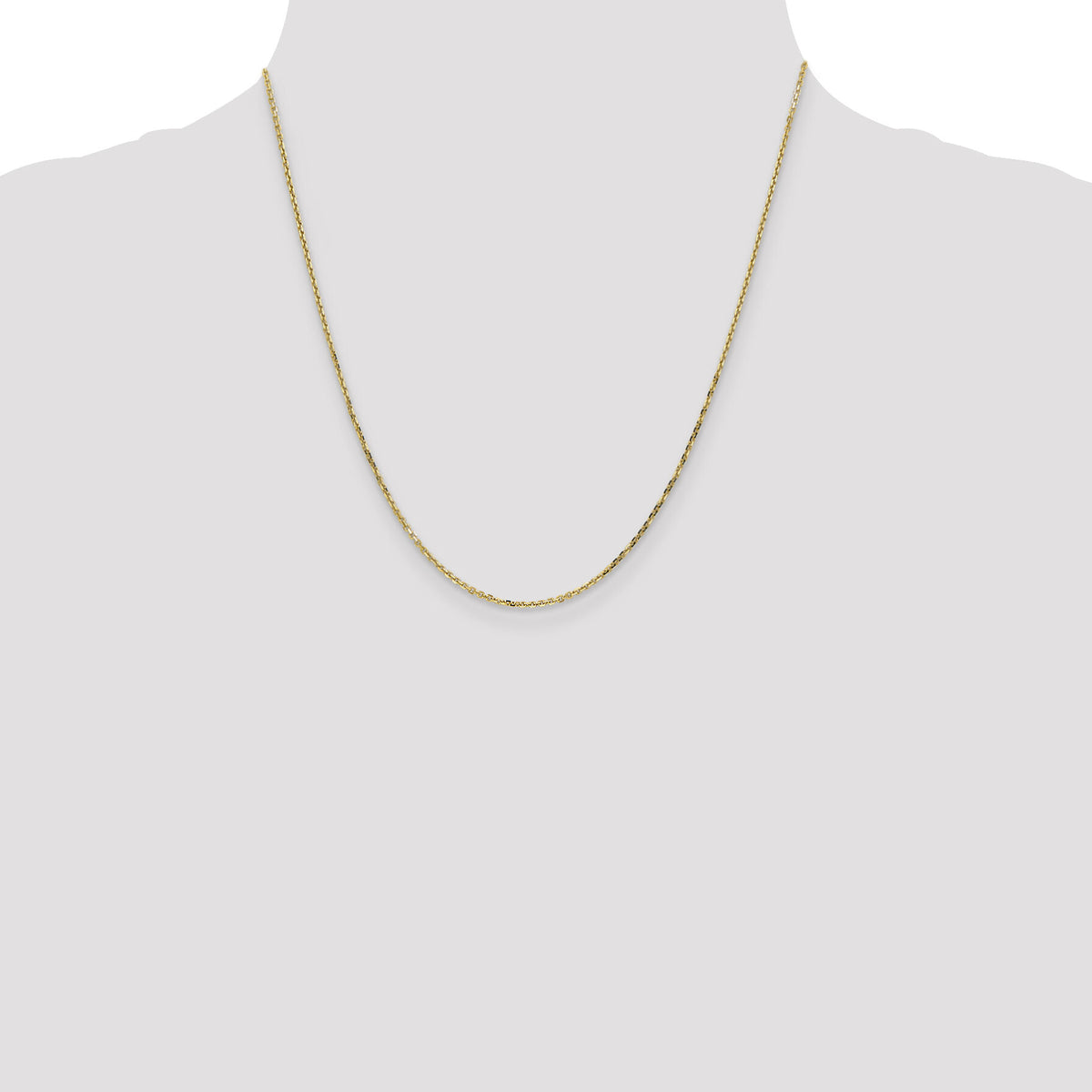 14k 1.4mm D/C Round Open Link Cable Chain-PEN203-20