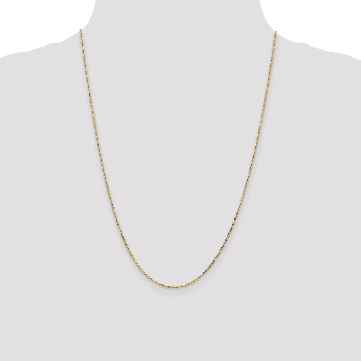 14k 1.4mm D/C Round Open Link Cable Chain-PEN203-24