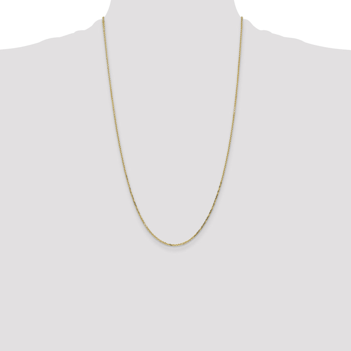 14k 1.4mm D/C Round Open Link Cable Chain-PEN203-26