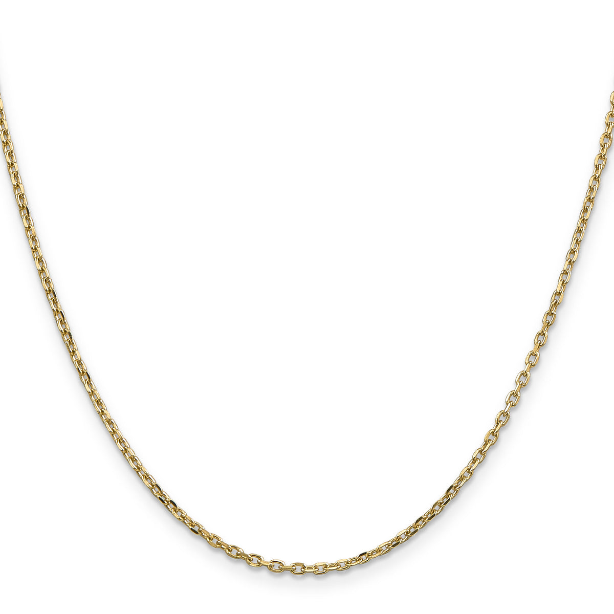 14k 1.8mm D/C Round Open Link Cable Chain-PEN204-20