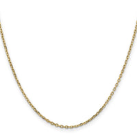 14k 1.8mm D/C Round Open Link Cable Chain-PEN204-20