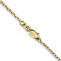 14k 1.8mm D/C Round Open Link Cable Chain-PEN204-30
