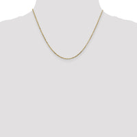 14k 1.8mm D/C Round Open Link Cable Chain-PEN204-18