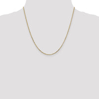 14k 1.8mm D/C Round Open Link Cable Chain-PEN204-20