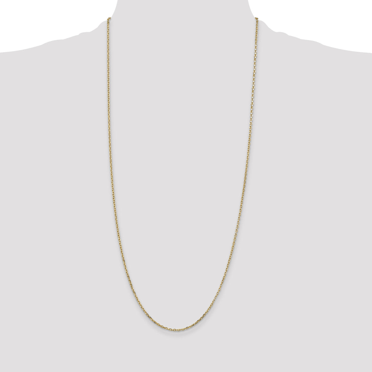 14k 1.8mm D/C Round Open Link Cable Chain-PEN204-30