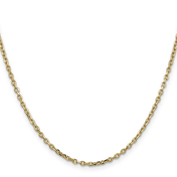 14k 2.2mm D/C Round Open Link Cable Chain-PEN205-30