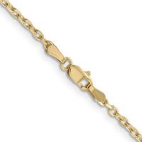 14k 2.2mm D/C Round Open Link Cable Chain-PEN205-30
