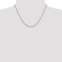 14k 2.2mm D/C Round Open Link Cable Chain-PEN205-18