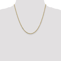 14k 3mm D/C Round Open Link Cable Chain-PEN206-20