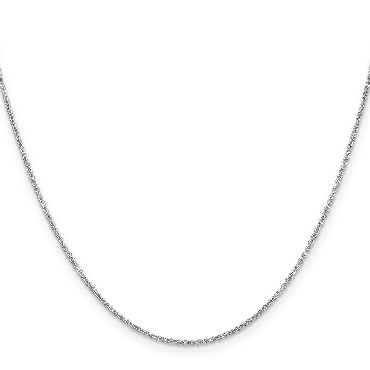 14k White Gold 1.2mm Cable Chain-PEN207-14