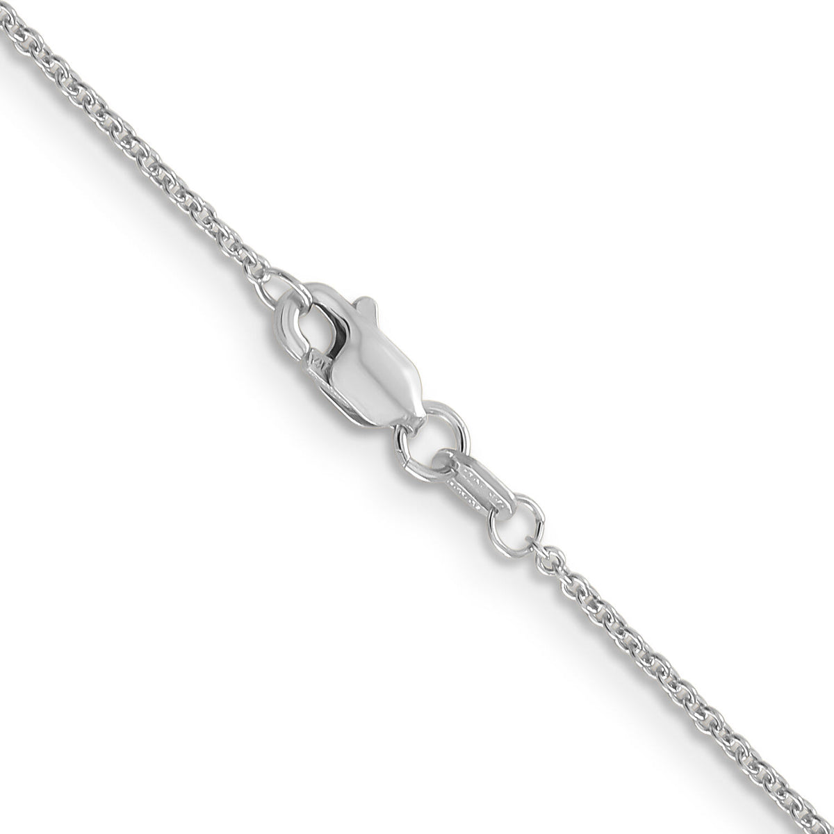 14k White Gold 1.2mm Cable Chain-PEN207-14