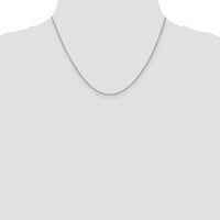 14k White Gold 1.4mm Round Open Wide Link Cable Chain-PEN208-18