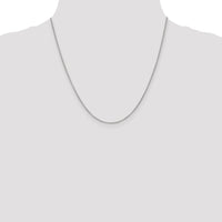 14k White Gold 1.4mm Round Open Wide Link Cable Chain-PEN208-20