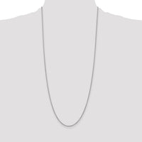 14k White Gold 1.4mm Round Open Wide Link Cable Chain-PEN208-30