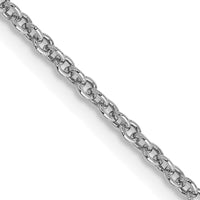14k White Gold 1.6mm Round Open Link Cable Chain-PEN209-24