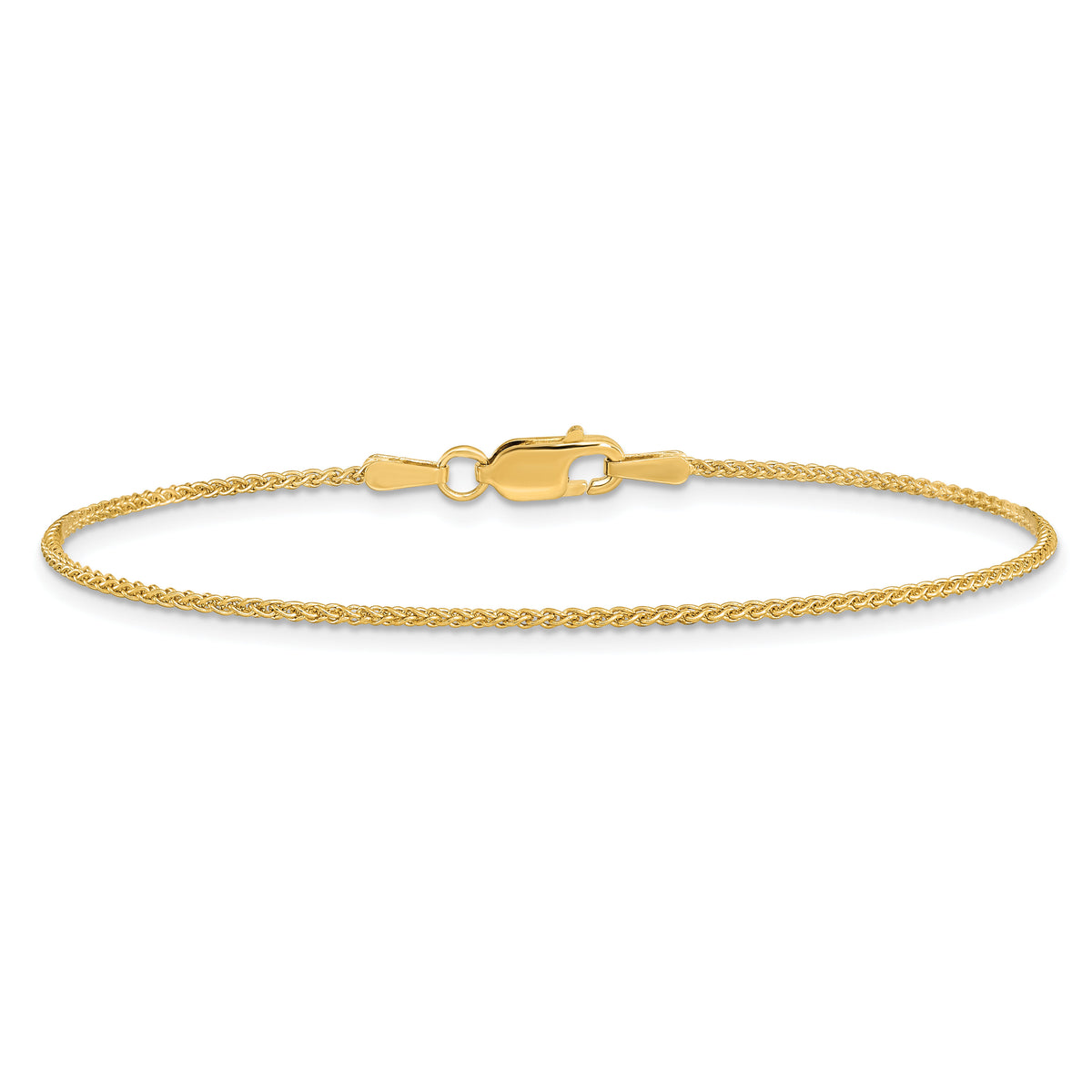 14k 1.25mm Spiga Chain Anklet-PEN21-10