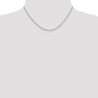 14k White Gold 2mm Round Open Link Cable Chain-PEN210-16