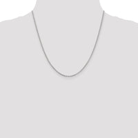 14k White Gold 2mm Round Open Link Cable Chain-PEN210-20