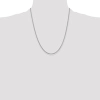 14k White Gold 2mm Round Open Link Cable Chain-PEN210-22