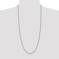 14k White Gold 2.4mm Round Open Link Cable Chain-PEN211-30