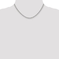 14k White Gold 3.2mm Round Open Link Cable Chain-PEN212-16