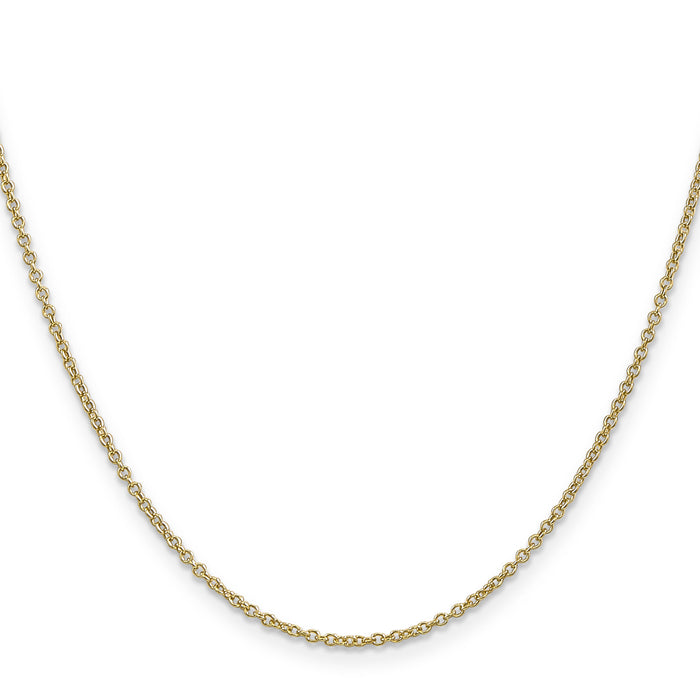 14k 1.4mm Round Open Wide Link Cable Chain-PEN214-22