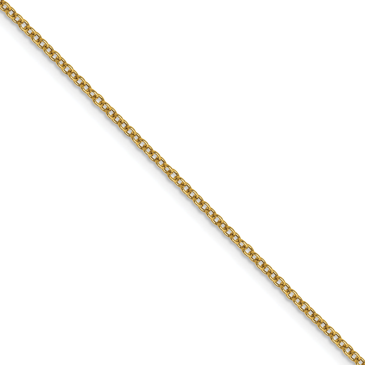 14k 1.4mm Round Open Wide Link Cable Chain (100 inch Spool)-PEN214-100