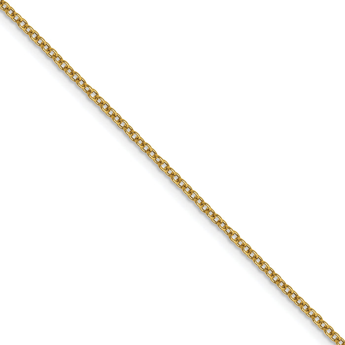 14k 1.4mm Round Open Wide Link Cable Chain (100 inch Spool)-PEN214-100
