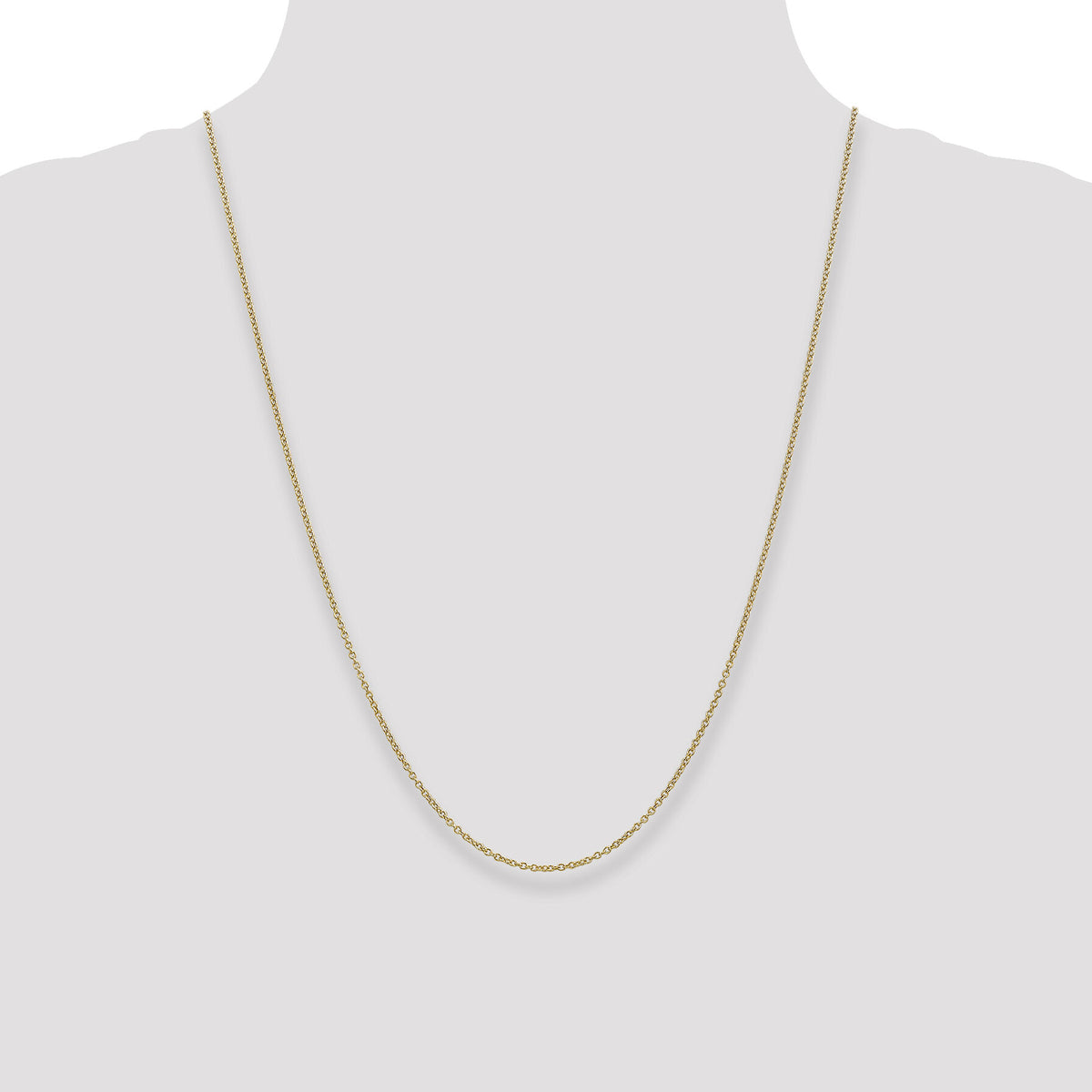 14k 1.4mm Round Open Wide Link Cable Chain-PEN214-24
