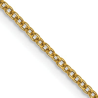14k 1.4mm Round Open Wide Link Cable Chain-PEN214-24