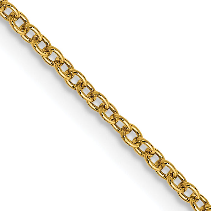 14k 1.4mm Round Open Wide Link Cable Chain-PEN214-24