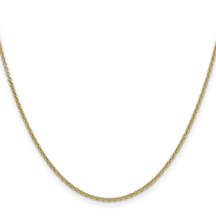 14k 1.6mm Round Open Link Cable Chain-PEN215-16