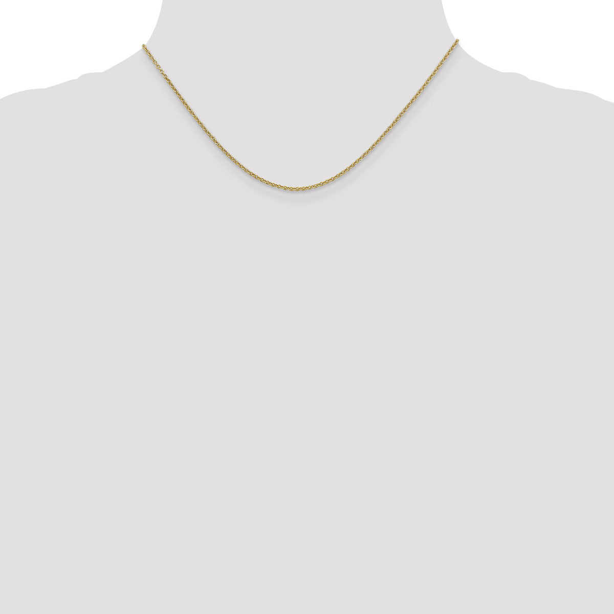 14k 1.6mm Round Open Link Cable Chain-PEN215-16