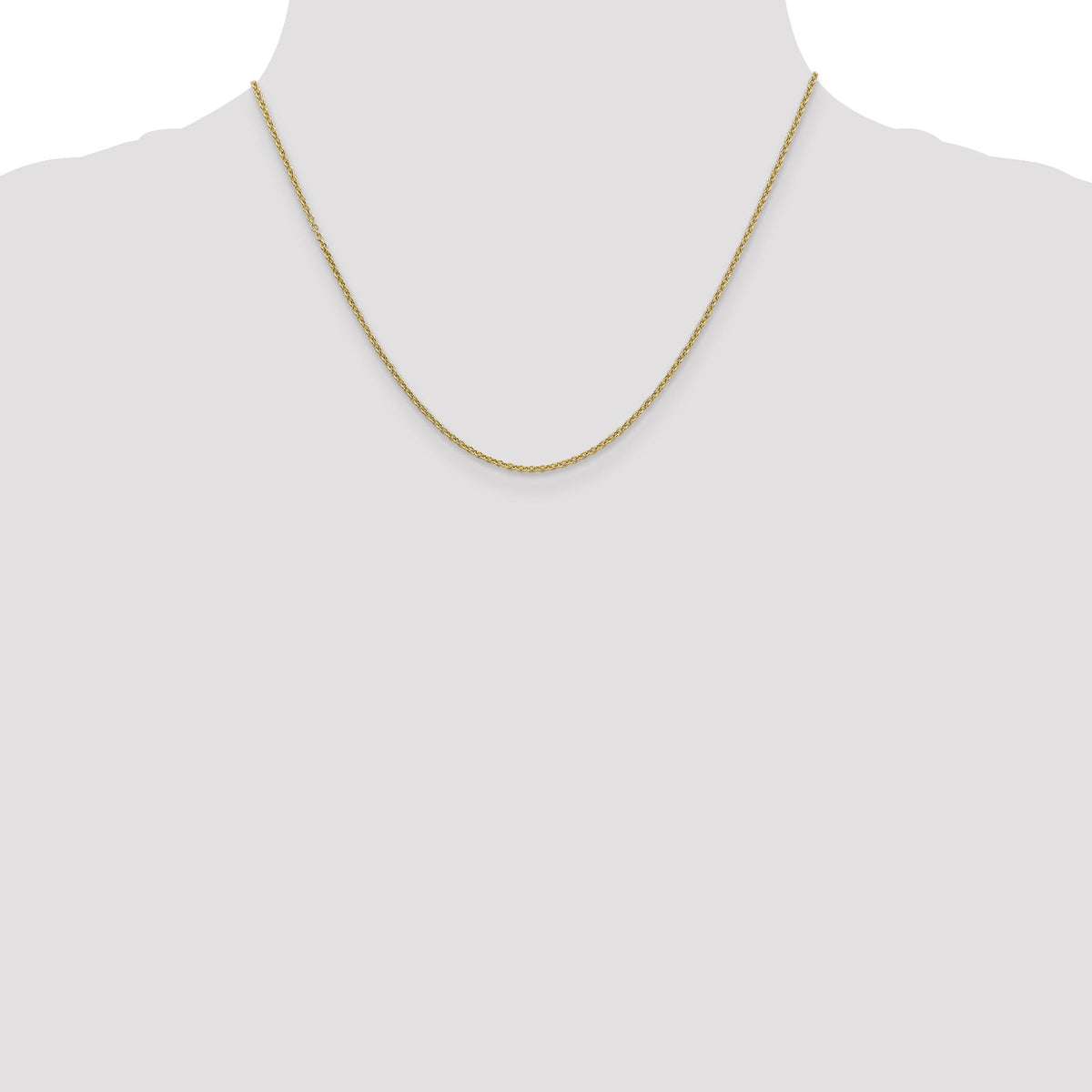 14k 1.6mm Round Open Link Cable Chain-PEN215-18