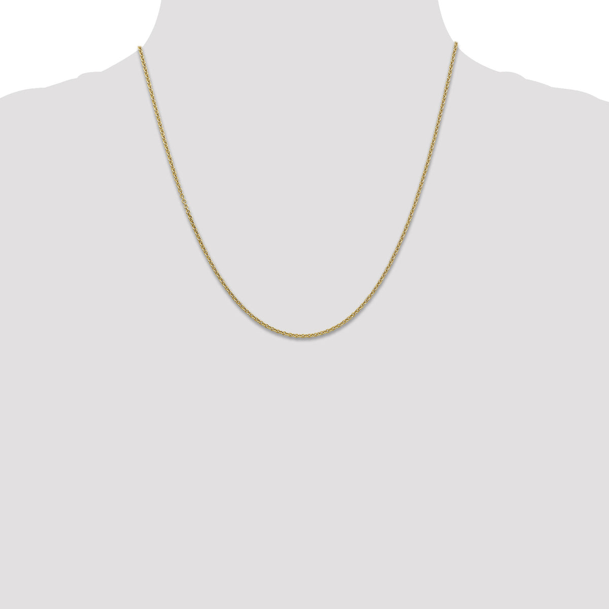 14k 1.6mm Round Open Link Cable Chain-PEN215-20