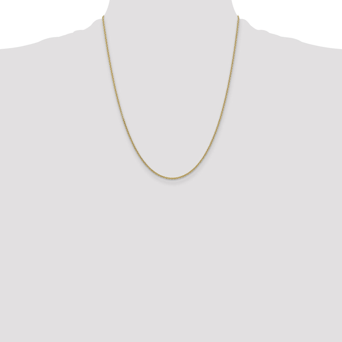 14k 1.6mm Round Open Link Cable Chain-PEN215-22
